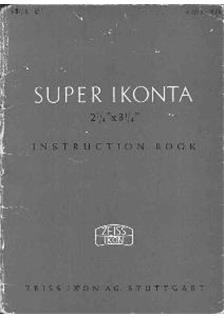 Zeiss Ikon Super Ikonta 2 manual. Camera Instructions.